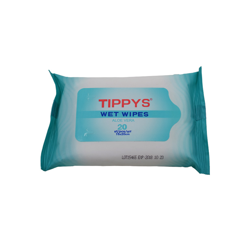 [OEM] 20CT Multi-use Handy Tissue, Wet Tissue Refreshing Wet Wipe, Pre-Moistened Refreshing Hand Cleaning Wet Wipes, Ideal for Personal Cleaning and Hygiene