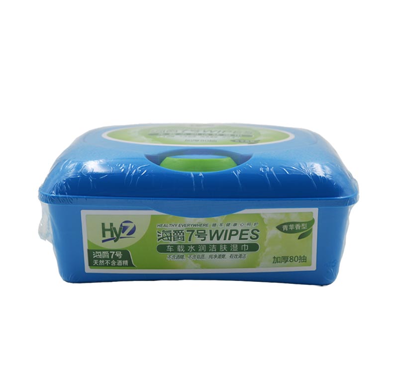 [OEM] 80CT Tub Packed Wet Wipes, Wet Tissue Refreshing Wet Wipe, Pre-Moistened Refreshing Hygienic Cleaning Wet Wipes, Ideal for Inside Car Use