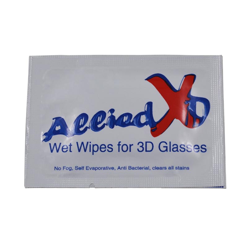 [OEM] Pre-moistened 3D Glasses and Electronics Cleaning Wipes – Safe, Quick Drying, Streak Free, Disposable - Individually Wrapped 