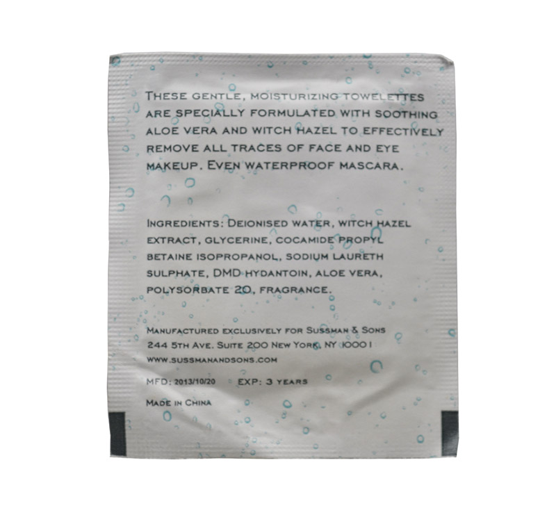 [OEM] Individual Packed Make-up Remover Wet Wipe Wet Tissue Wet Towel