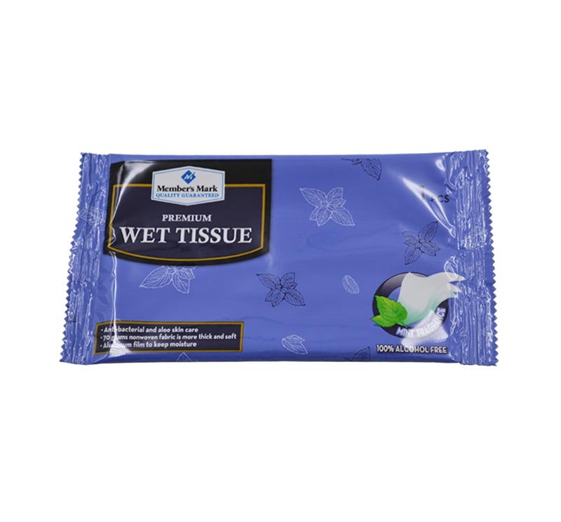 [OEM] 1pc Wal-Mart Sales Alcohol Free Disinfesting Wet Wipes, Soft Wet Tissue Refreshing Wet Wipe, Pre-Moistened Refreshing Hygienic Cleaning Wet Wipes, Ideal for Sports & Gym Use