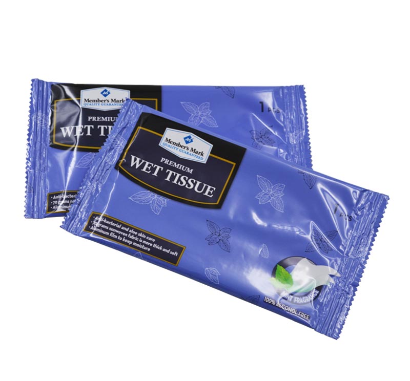 [OEM] 1pc Wal-Mart Sales Alcohol Free Disinfesting Wet Wipes, Soft Wet Tissue Refreshing Wet Wipe, Pre-Moistened Refreshing Hygienic Cleaning Wet Wipes, Ideal for Sports & Gym Use